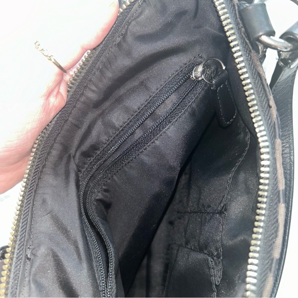 COACH SHOULDER PURSE BLACK BUCKLE WITH REMOVABLE STRAP - Picture 6 of 13